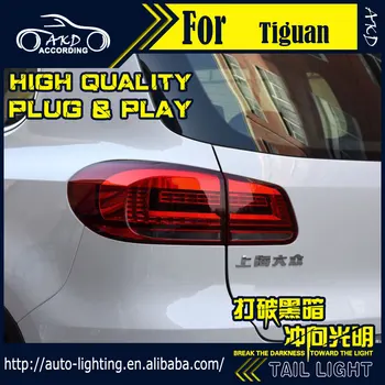 AKD Styling Auto Lampa spate pentru VW Tiguan stopuri Noul Tiguan CONDUS Coada de Lumină LED-Semnal LED DRL Stop Spate, Lampa Accesorii