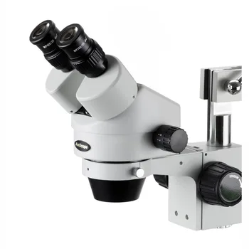 AmScope 7X-45X Stereo Zoom Binocular Microscop cu Dublu Braț Boom Stand