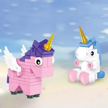 Amuzant de desene animate Minunat mit animale Unicorn moc bloc basm Pegasus cărămizi asambla jucărie de învățământ pentru copii gfits