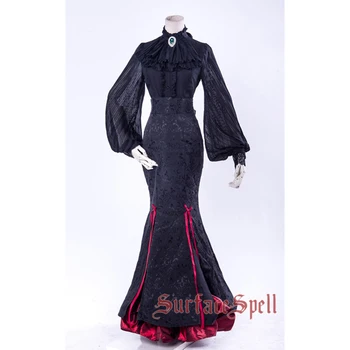Femei de Moda de Îmbrăcăminte Stil Vintage din Bumbac Împletit Steampunk Lolita Gotic de sex Feminin Maxi Doamnelor Fusta Modele de Fuste Femei
