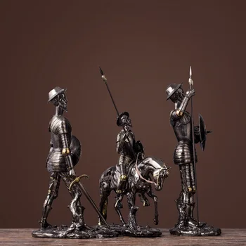 Figurine În Miniatură Rășină Meserii Ornamente Cavaler Sculptura Elemente De Recuzită De Studiu Masa Living De Afișare Acasă Mobilier Decor