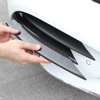Prelungire Bara fata Spoiler & Lumina de Ceață Capac Tapiterie Negru de Carbon, Fibra de Stil pentru a se Potrivi Benz E-Class W213 E200 2016-2020 Plastic