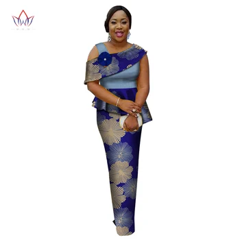 Vara Tradiționale Africa de Îmbrăcăminte Maxi din Africa de haine Pentru Femei fusta Lunga potrivi Plus Dimensiune Femei Crăciun îmbrăcăminte WY2596