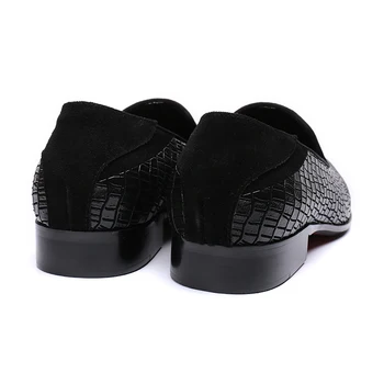 Zapato Hombre tipul Clasic Rotund Deget de la picior Pantofi Rochie din Piele Neagră Business casual Mens pantofi de Mireasa Negru Pantofi Oxford Pantofi eleganți